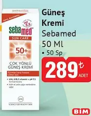 SEBAMED GÜNEŞ KREMİ 50 ML 50 SPF indirimli fiyat SEBAMED GÜNEŞ KREMİ 50 ML 50 SPF fiyat ve kampanya bilgisi